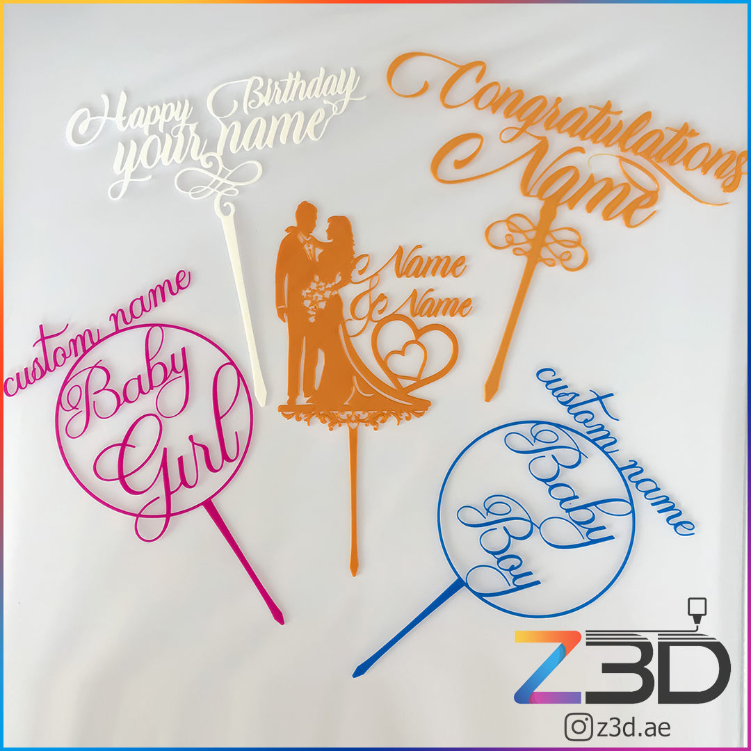 Celebratory Cake Toppers