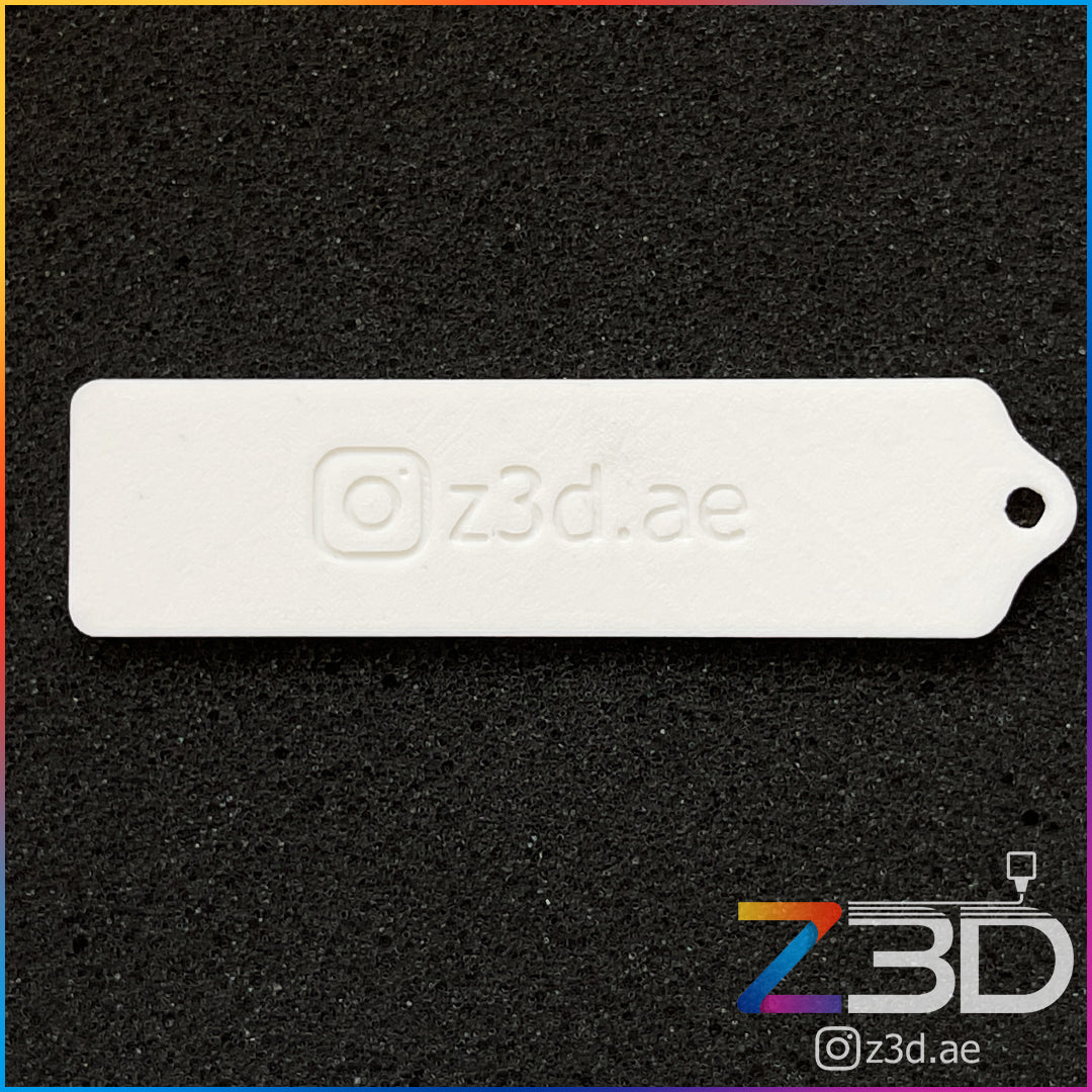 Dubai Number Plate Keychain